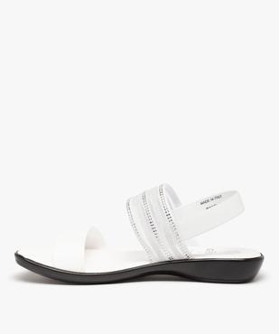 Sandales femme à brides élastiques ornées de strass vue3 - GEMO (CASUAL) - GEMO
