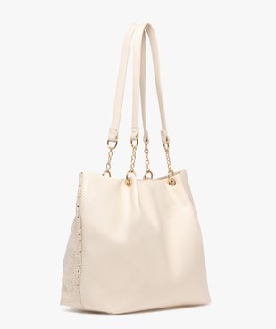 Sac à main souple en suédine à pois femme vue4 - GEMO (ACCESS) - GEMO