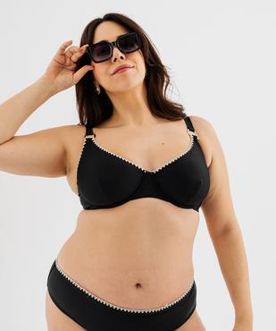 Haut de maillot de bain emboîtant à armatures femme grande taille vue1 - GEMO (PLAGE) - GEMO