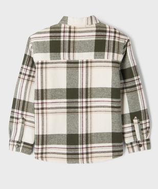 Sur-chemise à carreaux doublure sherpa garçon vue6 - GEMO (ENFANT) - GEMO