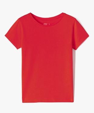 Tee-shirt à manches courtes uni fille vue1 - GEMO 4G FILLE - GEMO