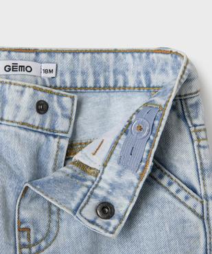 Short en jean avec taille ajustable bébé garçon vue2 - GEMO(BEBE DEBT) - GEMO