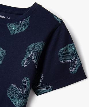 Tee-shirt à manches courtes avec motif streetwear garçon  vue2 - GEMO 4G GARCON - GEMO