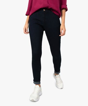 Jean femme coupe slim contenant du polyester recyclé vue1 - GEMO 4G FEMME - GEMO