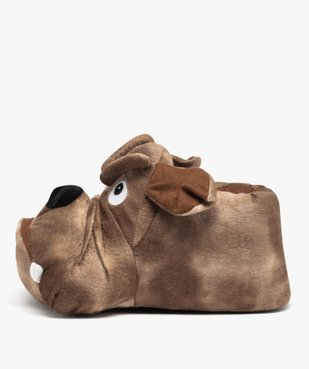 Chaussons homme en volume tête de chien vue3 - GEMO(HOMWR HOM) - GEMO