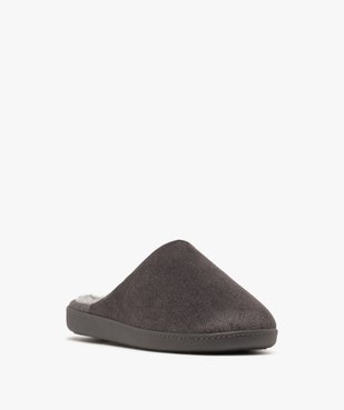 Chaussons mules dessus velours homme - Isotoner vue2 - ISOTONER - GEMO