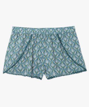 Short de nuit imprimé à pompons vue4 - GEMO(HOMWR FEM) - GEMO
