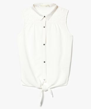 Chemise sans manches nouée vue1 - GEMO (JUNIOR) - GEMO
