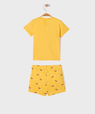 Ensemble 2 pièces à motifs animaliers bébé garçon vue4 - GEMO 4G BEBE - GEMO