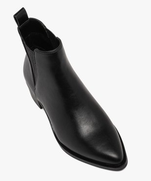 Boots femme Chelsea à bout pointu et élastiques pailletés vue6 - FOLLOW ME - GEMO