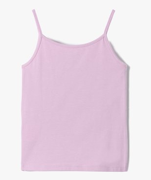 Débardeur fille à fines bretelles vue3 - GEMO (ENFANT) - GEMO