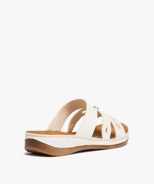 Mules femme confort extra légères à bride ajourée vue4 - GEMO (CONFORT) - GEMO