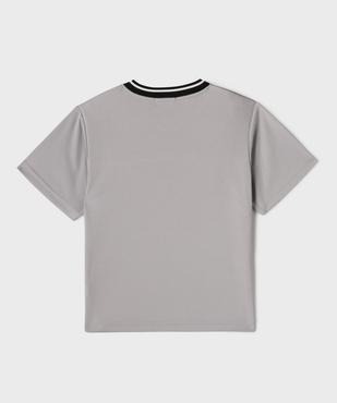 Tee-shirt de sport à manches courtes en mesh garçon vue3 - GEMO (ENFANT) - GEMO