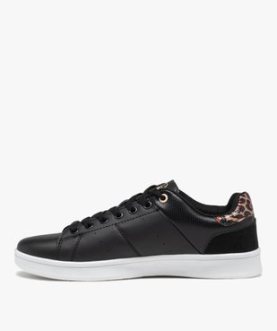 Baskets femme unies à lacets avec détail imprimé jungle - Ellesse vue3 - ELLESSE - GEMO