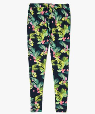 Pantalon imprimé tropical avec cordon à la taille vue2 - GEMO (JUNIOR) - GEMO