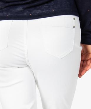 Pantalon femme regular taille haute en stretch vue2 - GEMO(FEMME PAP) - GEMO