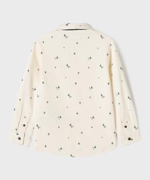 Chemise manches longues imprimée avec nœud papillon garçon vue3 - GEMO (ENFANT) - GEMO