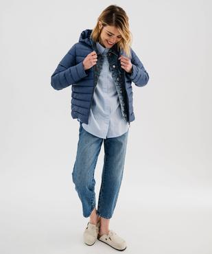 Doudoune légère à capuche femme vue4 - GEMO 4G FEMME - GEMO