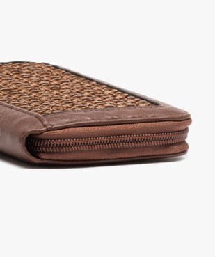 Portefeuille femme aspect cannage vue2 - GEMO (ACCESS) - GEMO