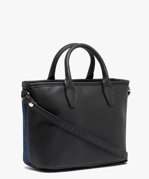 Sac femme porté main avec devant tressé vue2 - GEMO (ACCESS) - GEMO