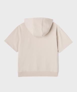 Sweat à manches courtes et capuche garçon vue3 - GEMO 4G GARCON - GEMO