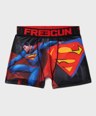 Boxer en microfibre ultra stretch imprimée garçon - Freegun x Superman vue1 - FREEGUN - GEMO