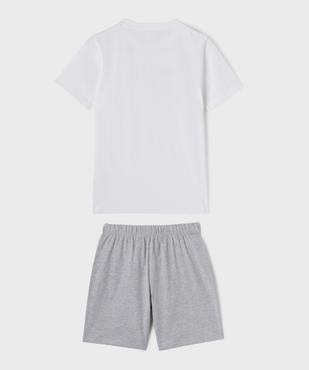 Pyjashort bicolore avec motif jeu vidéo garçon vue4 - GEMO 4G GARCON - GEMO