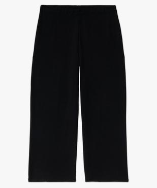 Pantalon large en maille souple avec taille élastiquée femme vue4 - GEMO (G TAILLE) - GEMO