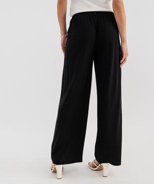 Pantalon large et fluide à taille haute femme vue7 - GEMO 4G FEMME - GEMO