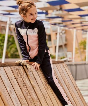 Ensemble 2 pièces jogging + veste zippée fille vue1 - GEMO (ENFANT) - GEMO