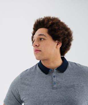 Polo manches courtes avec col contrastant homme vue5 - GEMO (HOMME) - GEMO