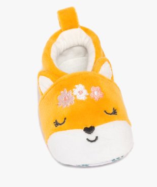 Chaussons de naissance bébé fille renard en velours vue5 - LITTLE LOVE - GEMO