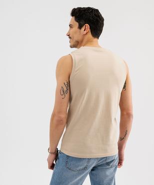 Débardeur à col rond uni homme vue3 - GEMO 4G HOMME - GEMO