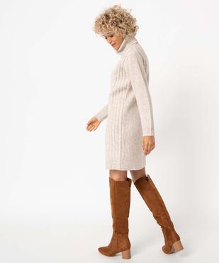 Robe pull femme à torsades - LuluCastagnette vue4 - LULUCASTAGNETTE - GEMO