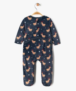 Pyjama en velours spécial Noël bébé garçon vue4 - GEMO(BB COUCHE) - GEMO