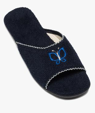 Mules femme confort en tissu éponge et talon compensé vue5 - GEMO(HOMWR FEM) - GEMO