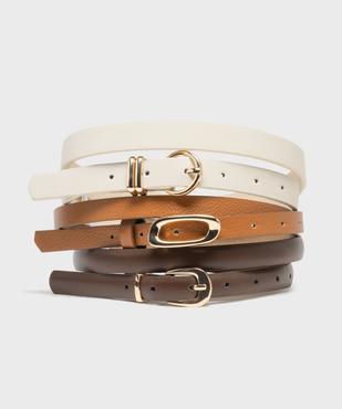 Lot de ceintures fines femme vue1 - GEMO (ACCESS) - GEMO