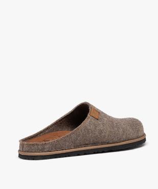 Chaussons mules façon lainage homme  vue4 - GEMO 4G HOMME - GEMO