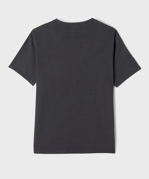 Tee-shirt manches courtes oversize en maille nid d'abeille garçon vue4 - GEMO 4G GARCON - GEMO