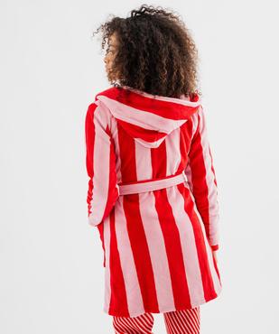 Robe de chambre à capuche femme vue3 - GEMO(HOMWR FEM) - GEMO