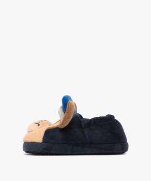 Chaussons garçon en velours avec col élastique Chase - Pat Patrouille vue3 - PAT PATROUILLE - GEMO