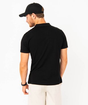 Polo à manches courtes en coton homme vue3 - GEMO 4G HOMME - GEMO