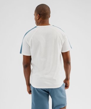 Tee-shirt manches courtes bicolore avec inscription homme - Camps United vue3 - CAMPS - GEMO