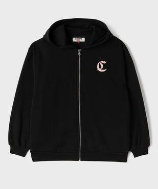 Sweat zippé imprimé dos et capuche fille - Camps United vue2 - CAMPS US GEMO FOR GOOD - GEMO