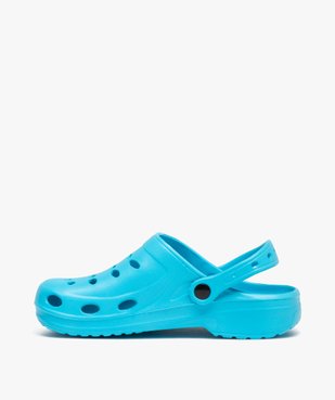 Sabots souples femme unis à perforations vue3 - GEMO (PLAGE) - GEMO
