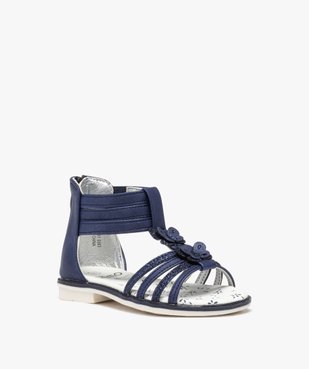 Sandales fille montantes à talon fermé et à zip avec papillons fantaisie vue2 - GEMO (ENFANT) - GEMO
