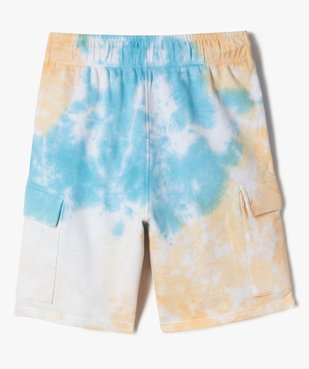 Bermuda cargo en maille à taille élastiquée garçon vue4 - GEMO (JUNIOR) - GEMO