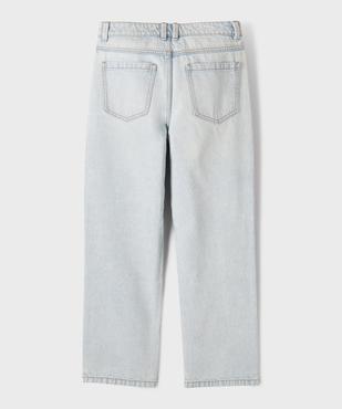 Jean straight en denim 100% coton fille vue4 - GEMO 4G FILLE - GEMO
