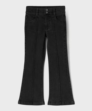Jean flare taille ajustable en coton stretch fille vue1 - GEMO 4G FILLE - GEMO