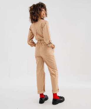 Combinaison pantalon à manches longues en coton femme vue5 - GEMO(FEMME PAP) - GEMO